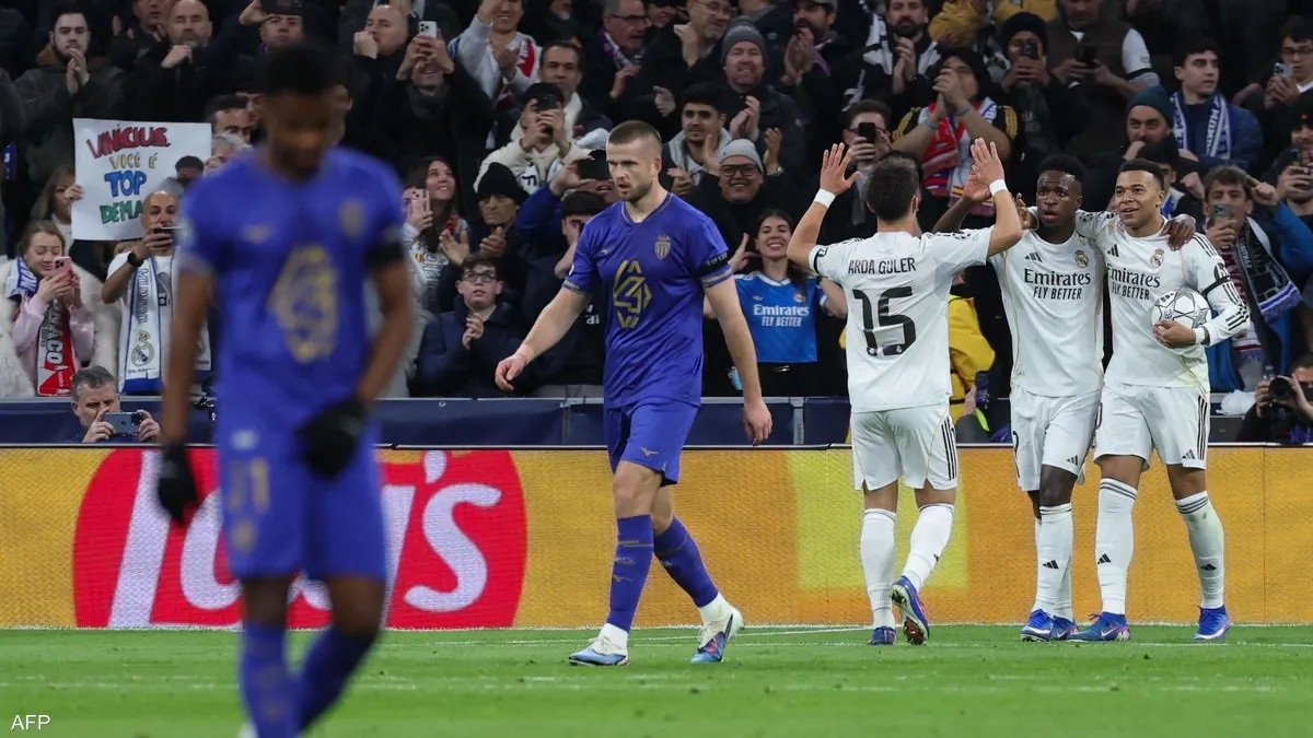  ريال مدريد يمطر شباك موناكو بسداسية وأرسنال يسقط إنتر ميلان 